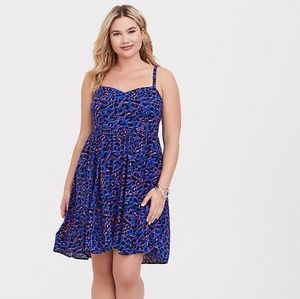NWOT Torrid Leopard Print Sweetheart Dress